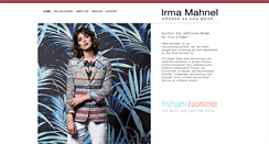 Desktop Screenshot of irma-mahnel.de