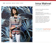 Tablet Screenshot of irma-mahnel.de